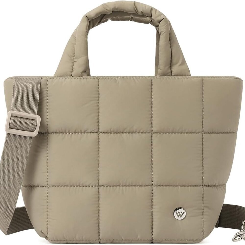 Mini Puffer Bag Quilted Crossbody Bags for Women Small Puffy Purse Nylon Shoulde